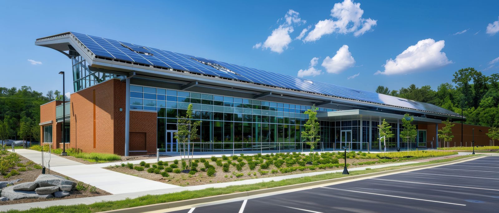 Industrial and commercial building with rooftop solar - energy monitoring system by SATEC